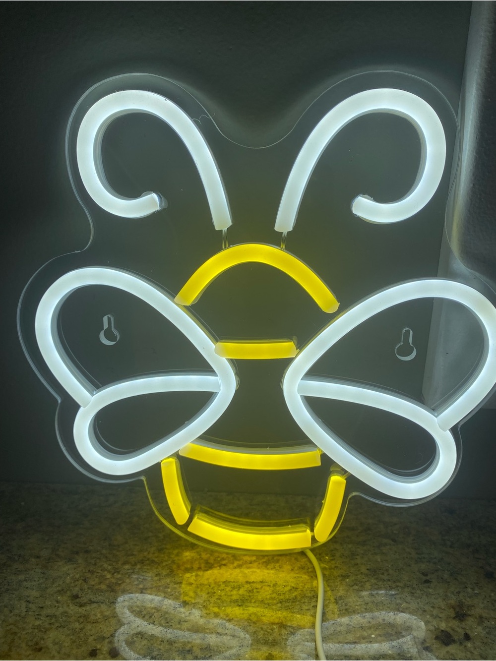 Neon Bee Wall Light LED - NIB SCAD